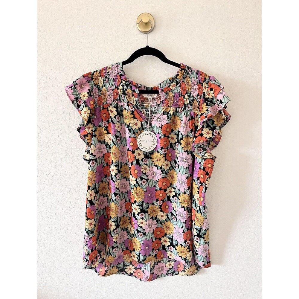 NWT Cute Umgee Plus Size Floral Boutique Top | Size 2X | NWT